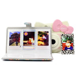 Album photo exquis à insérer DIY en PU mini créativité motif rose 3 pouces 32 pages pour Polaroid, Rose