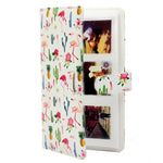 Motif flamant cactus 3 pouces DIY PU Mini Créativité Type d'insertion 32 pages Album photo exquis pour Polaroid, Flamant cactus