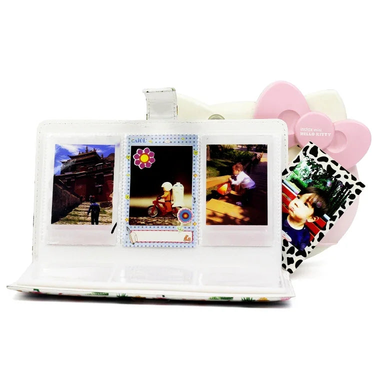 Motif flamant cactus 3 pouces DIY PU Mini Créativité Type d'insertion 32 pages Album photo exquis pour Polaroid, Flamant cactus