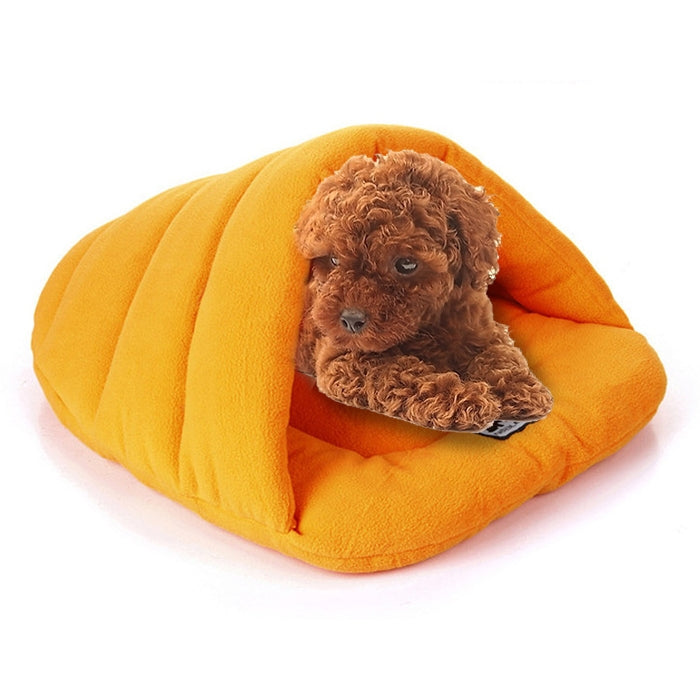 Maison polaire chaude et épaisse pour animaux, chiens et chats, en forme de pantoufle Taille L, 58×68×32cm, Taille : L