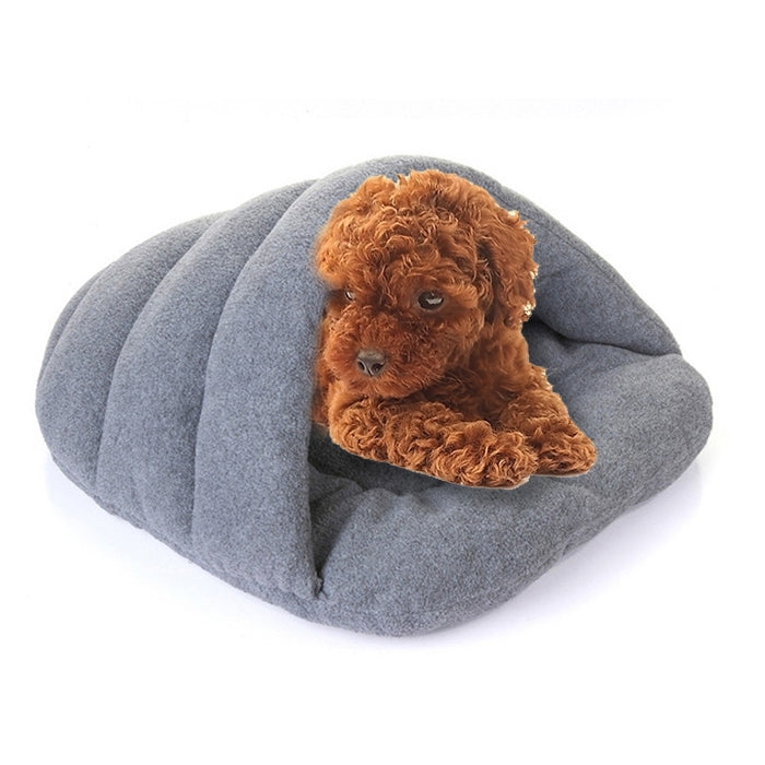 Maison polaire chaude et épaisse pour animaux, chiens et chats, en forme de pantoufle Taille L, 58×68×32cm, Taille : L