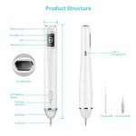 Xpreen XPRE061 Éliminateur professionnel de taches sombres, taches de rousseur, tatouages, verrues et grains de beauté rechargeable, avec écran LED et projecteur