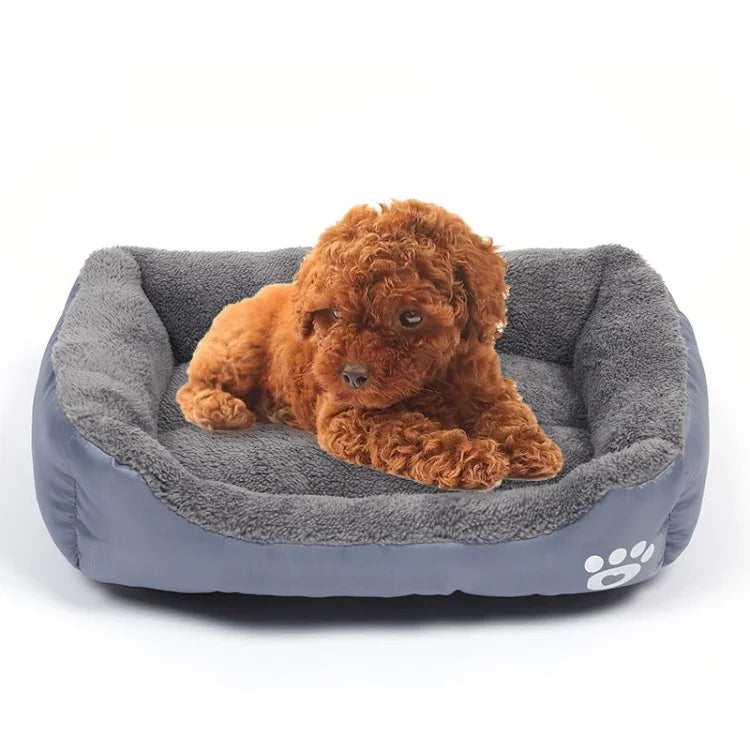 Niche pour chien en peluche chaude et authentique Candy Color Four Seasons, taille : S, 43×32×10cm, taille : S