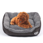 Tapis de chenil pour chien en peluche Teddy, chaud et véritable, toutes saisons, couleur bonbon, taille : XXL, 95×72×18cm, taille : XXL