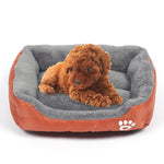 Tapis de chenil pour chien en peluche Teddy, chaud et véritable, toutes saisons, couleur bonbon, taille : XXL, 95×72×18cm, taille : XXL
