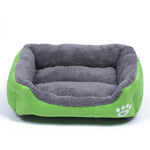 Tapis de chenil pour chien en peluche Teddy, chaud et véritable, toutes saisons, couleur bonbon, taille : XXL, 95×72×18cm, taille : XXL