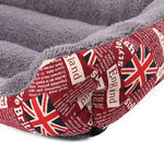 Tapis de chenil pour chien en peluche Teddy, chaud et véritable, toutes saisons, couleur bonbon, taille : XXL, 95×72×18cm, taille : XXL
