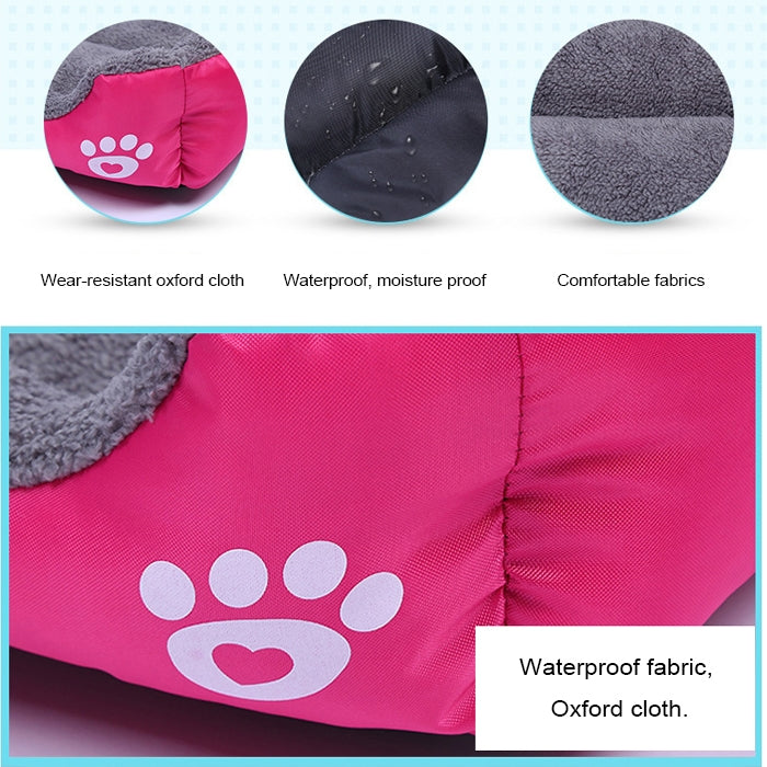 Tapis de chenil pour chien en peluche Teddy, chaud et véritable, toutes saisons, couleur bonbon, taille : XXL, 95×72×18cm, taille : XXL