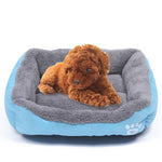 Tapis de chenil pour chien en peluche Teddy, chaud et véritable, toutes saisons, couleur bonbon, taille : XXL, 95×72×18cm, taille : XXL
