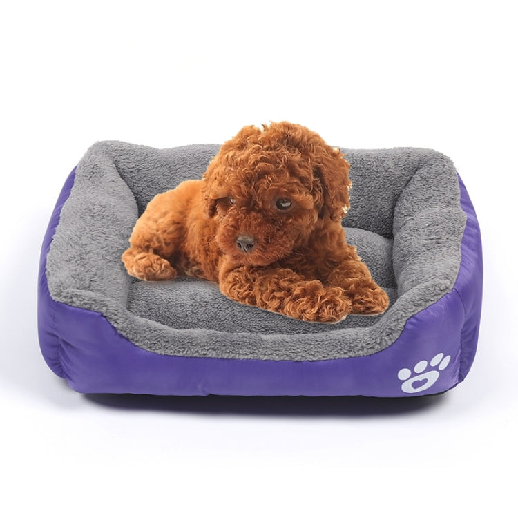 Tapis de chenil pour chien en peluche Teddy, chaud et véritable, toutes saisons, couleur bonbon, taille : XXL, 95×72×18cm, taille : XXL