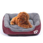 Tapis de chenil pour chien en peluche Teddy, chaud et véritable, toutes saisons, couleur bonbon, taille : XXL, 95×72×18cm, taille : XXL