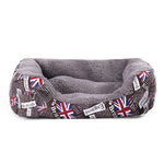 Tapis de Chenil pour Chien Chaud Véritable Quatre Saisons Drapeau National, Taille: L, 66×50×14cm, Taille: L, 66×50×14cm