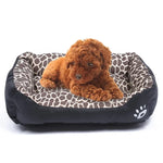 Tapis de Chenil pour Chien Chaud Véritable Animal Grain Quatre Saisons, Taille : S, 43×32×10cm