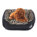 Tapis de Chenil pour Chien Chaud Véritable Animal Grain Quatre Saisons, Taille : S, 43×32×10cm