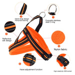 Harnais de poitrine réfléchissant en polyester A7 pour chiens de compagnie, laisse de traction pour grands chiens, collier de corde de sécurité, taille : XS, 2.0*42*50cm, taille : XS, 2.0*42*50cm