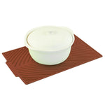 Tapis de filtre à eau pliable en silicone multifonctionnel et isolant