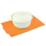 Tapis de filtre à eau pliable en silicone multifonctionnel et isolant