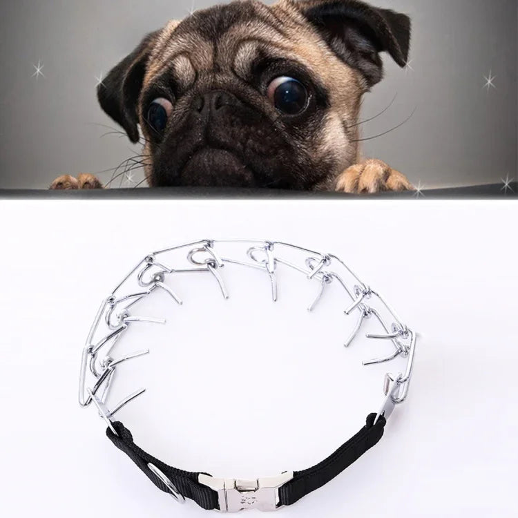 Collier Chaîne en Métal de Haute Qualité pour Chiens de Compagnie, Collier de Dressage Spécifique en Chaîne Réglable, Taille : 4.0mm*60cm, Collier Chaîne pour Chiens