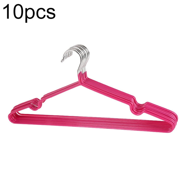 10 pièces étendoir à vêtements antidérapant sans trace en acier inoxydable PVC pour usage domestique