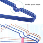 10 pièces étendoir à vêtements antidérapant sans trace en acier inoxydable PVC pour usage domestique