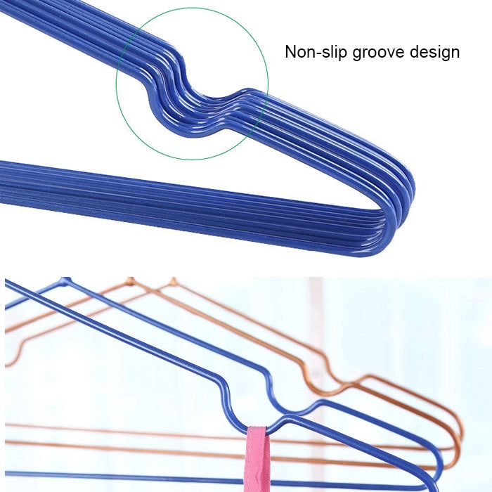 10 pièces étendoir à vêtements antidérapant sans trace en acier inoxydable PVC pour usage domestique