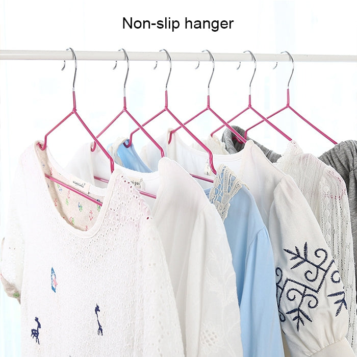 10 pièces étendoir à vêtements antidérapant sans trace en acier inoxydable PVC pour usage domestique