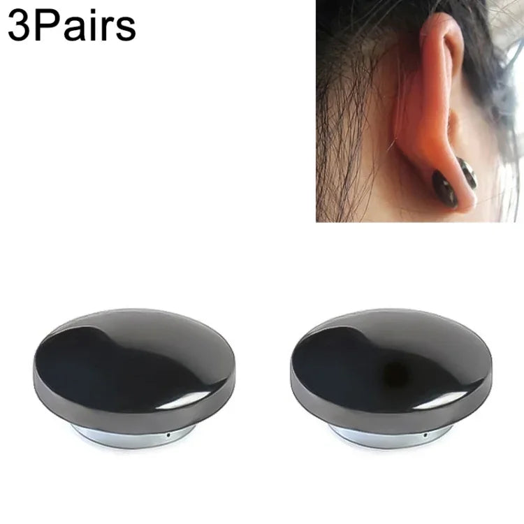 3 Paires de Boucles d'Oreilles Thérapie Magnétique de Massage des Points d'Acupuncture pour Soin de Santé