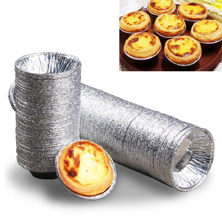 Lot de 100 Moules à Tartelettes en Aluminium, Dimensions : 7,5 x 4 x 2 cm