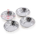 Lot de 100 Moules à Tartelettes en Aluminium, Dimensions : 7,5 x 4 x 2 cm