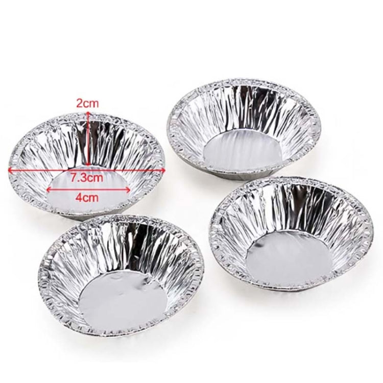 Lot de 100 Moules à Tartelettes en Aluminium, Dimensions : 7,5 x 4 x 2 cm