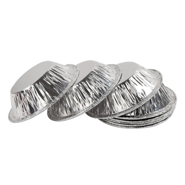 Lot de 100 Moules à Tartelettes en Aluminium, Dimensions : 7,5 x 4 x 2 cm