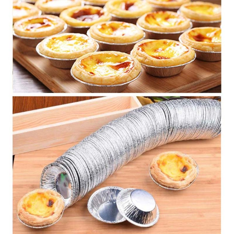 Lot de 100 Moules à Tartelettes en Aluminium, Dimensions : 7,5 x 4 x 2 cm