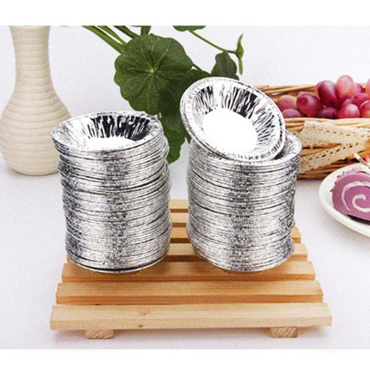 Lot de 100 Moules à Tartelettes en Aluminium, Dimensions : 7,5 x 4 x 2 cm