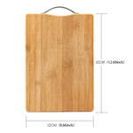 Bloc à découper rectangulaire en bambou épaissi pour cuisine, Dimensions : 32 cm x 22 cm
