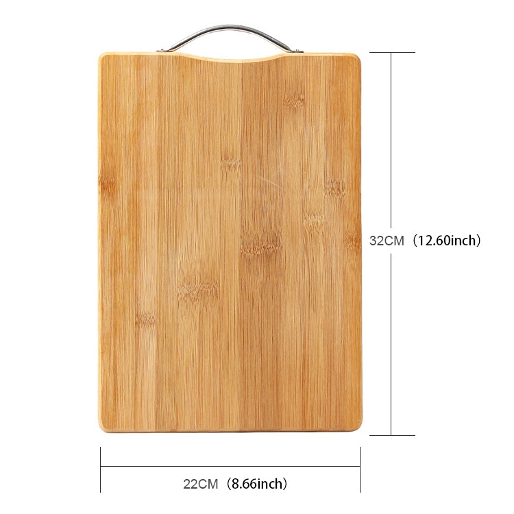 Bloc à découper rectangulaire en bambou épaissi pour cuisine, Dimensions : 32 cm x 22 cm