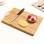 Bloc à découper rectangulaire en bambou épaissi pour cuisine, Dimensions : 32 cm x 22 cm