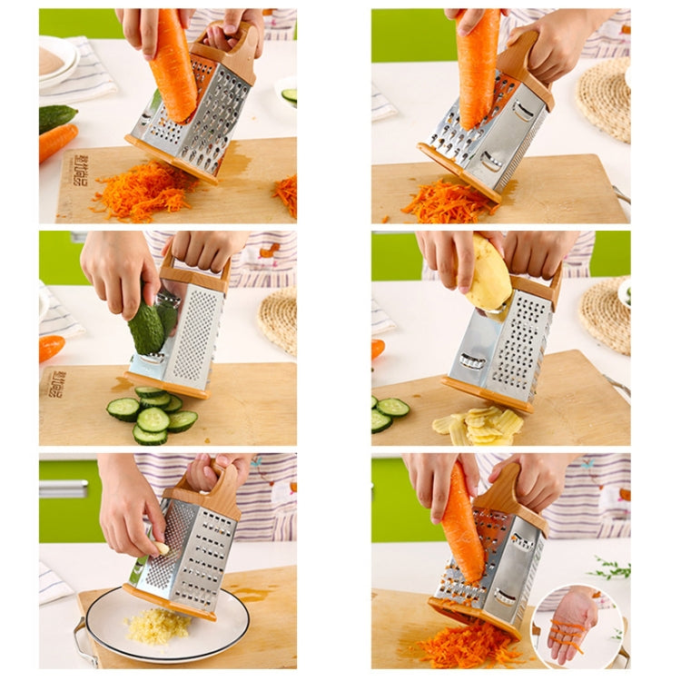 Coupe-légumes multifonctionnel à six faces en acier inoxydable, Coupe-légumes à six faces