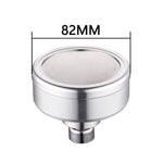 Pommeau de douche supérieur pressurisé rond en aluminium spatial, amovible et lavable, taille : 82 mm, motif A