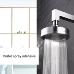 Pommeau de douche supérieur pressurisé rond en aluminium spatial, amovible et lavable, taille : 82 mm, motif A