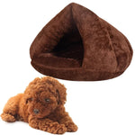 Niche triangulaire pour chat, chaude et épaisse, de style yourte mongole, pour chiens et chats, taille : M, 40 × 40 × 30 cm, taille : M