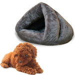 Niche triangulaire pour chat, chaude et épaisse, de style yourte mongole, pour chiens et chats, taille : M, 40 × 40 × 30 cm, taille : M