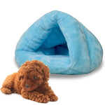 Niche triangulaire pour chat, chaude et épaisse, de style yourte mongole, pour chiens et chats, taille : M, 40 × 40 × 30 cm, taille : M