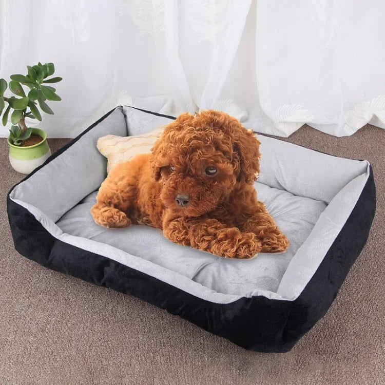 Couverture de chenil douce et chaude pour chien et chat à motif os de chien, Taille: S, 60×45×15cm, Taille: S