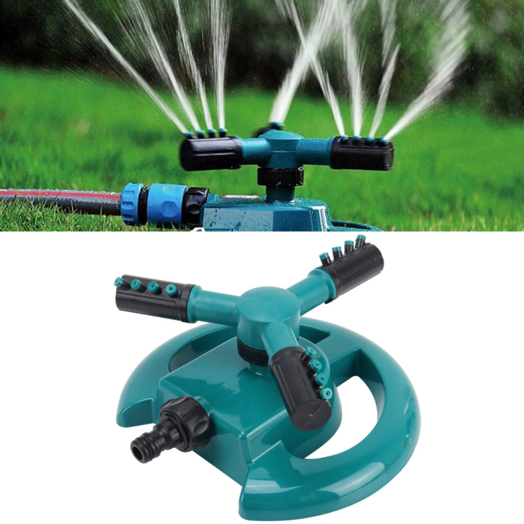 Buse Rotative Automatique de Jardin 360 Degrés Arroseur Automatique pour Pelouse Jardin avec Connecteur de Tuyau d'Eau 3/4 pouce, Avec Connecteur de Tuyau d'Eau 3/4 pouce