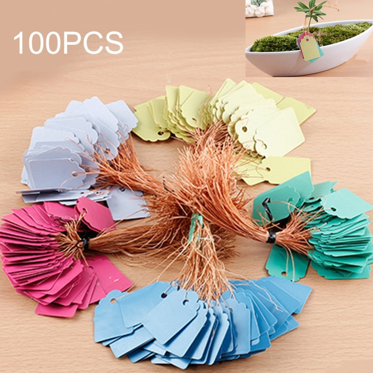 100 PCS Étiquettes de Plantes Étanches Durables et Réutilisables en Plastique pour Pépinière Jardin, Livraison Couleur Aléatoire, Étiquette de Plante 1