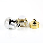 Récipients de voyage en acrylique avec couvercles hermétiques, adaptés pour les crèmes visage, mains et corps, 5 ml