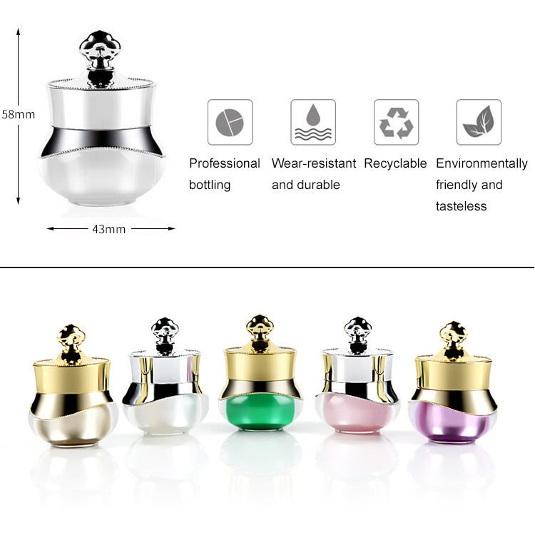 Récipients de voyage en acrylique avec couvercles hermétiques, adaptés pour les crèmes visage, mains et corps, 5 ml