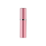 Vaporisateurs de parfum portables mini rechargeables en verre à brume fine avec extérieur métallique, 5 ml