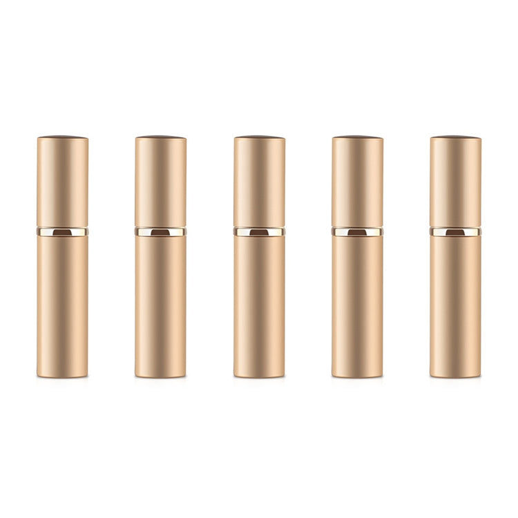 Vaporisateurs de parfum portables mini rechargeables en verre à brume fine avec extérieur métallique, 5 ml