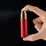Vaporisateurs de parfum portables mini rechargeables en verre à brume fine avec extérieur métallique, 5 ml